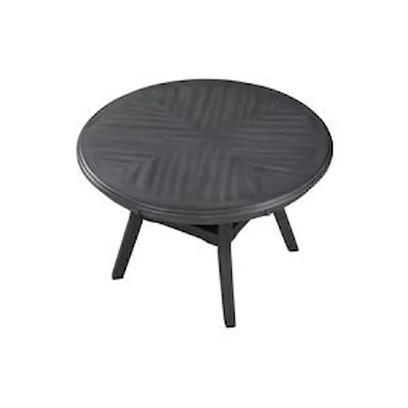 Gia Gray Round Dining Table + 4 Chairs
